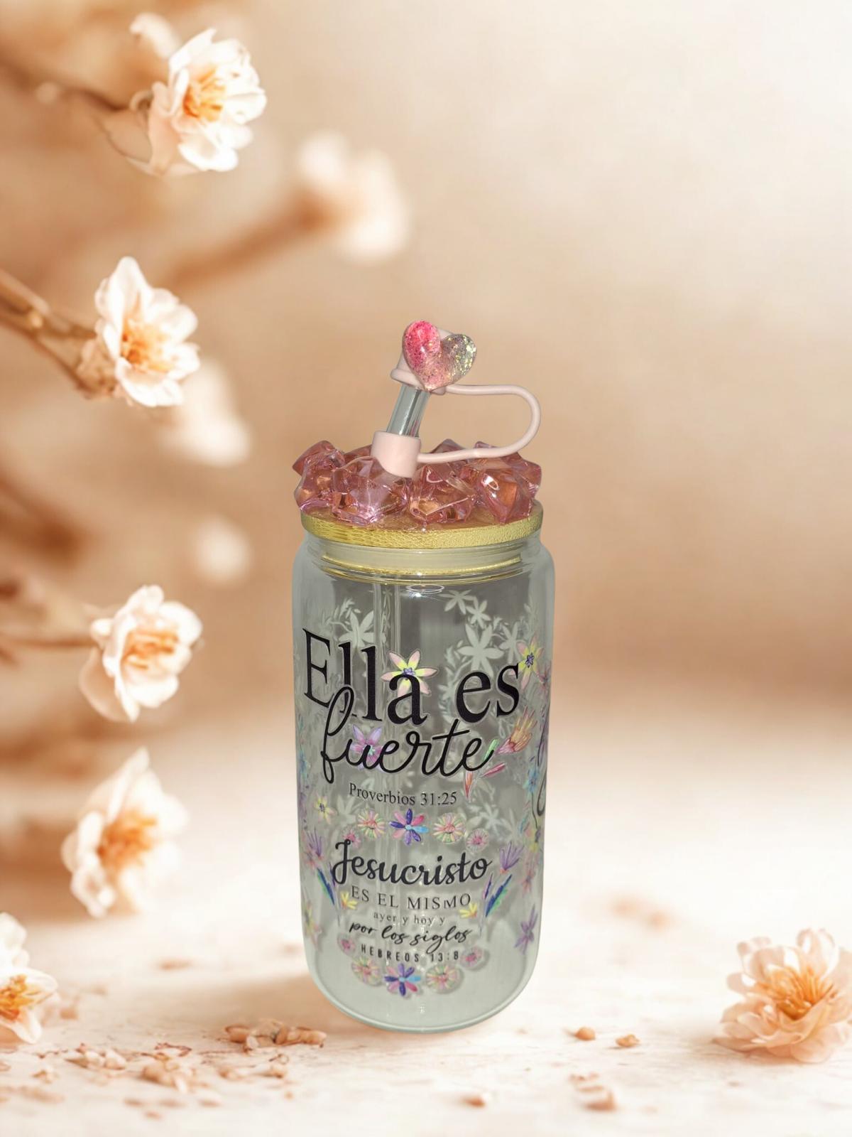 Vaso de vidrio de 16 onzas