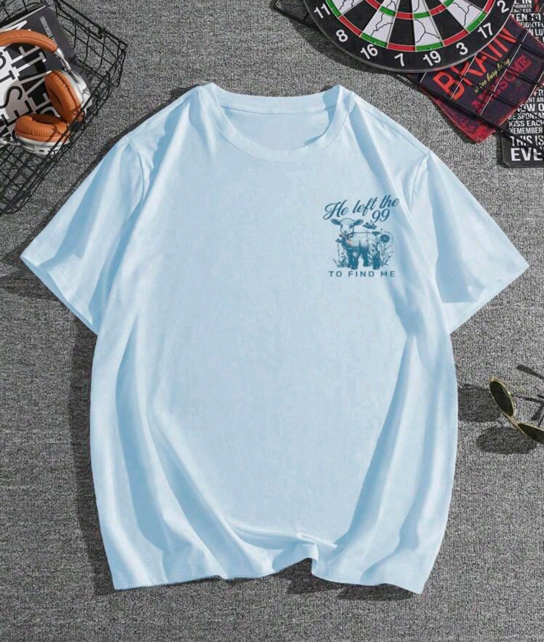Camiseta de verano de manga corta oversize para mujer.