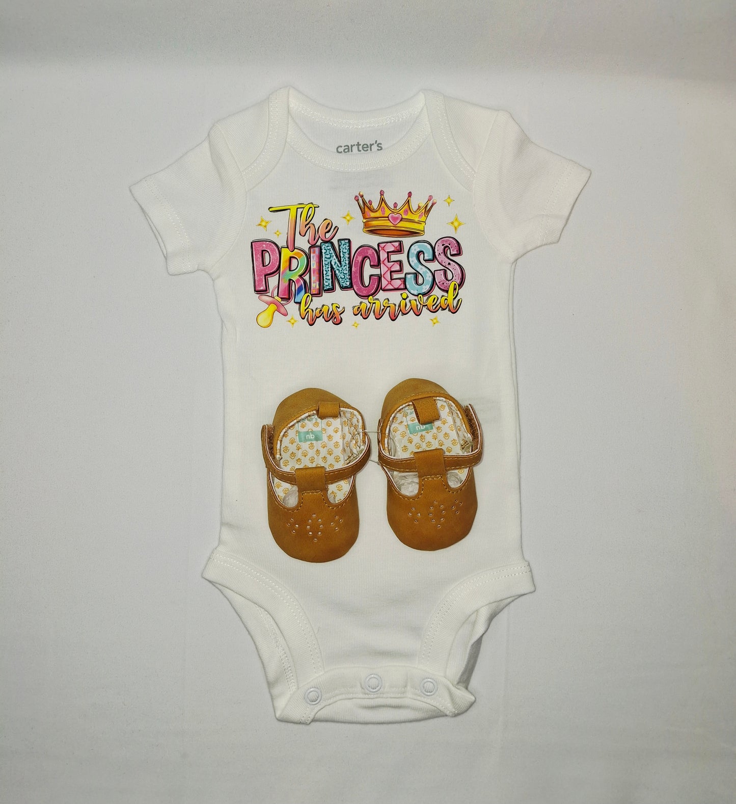 Mameluco manga corta con estampado y zapatillas