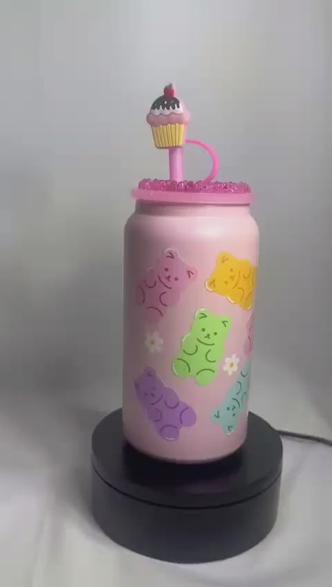 Tumbler and teddy bear set