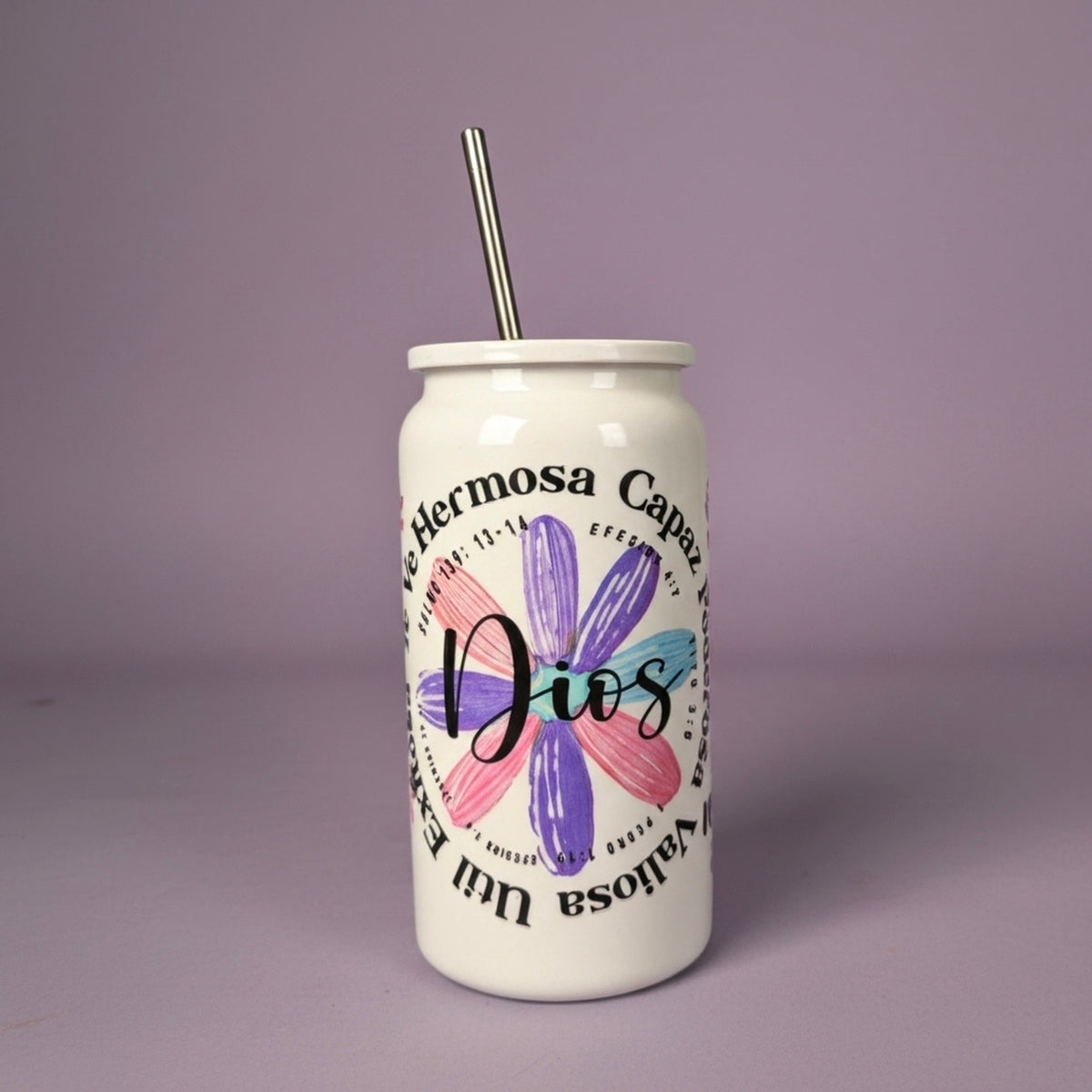 16-ounce cups with biblical prints