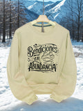 Unisex black printed sweatshirt