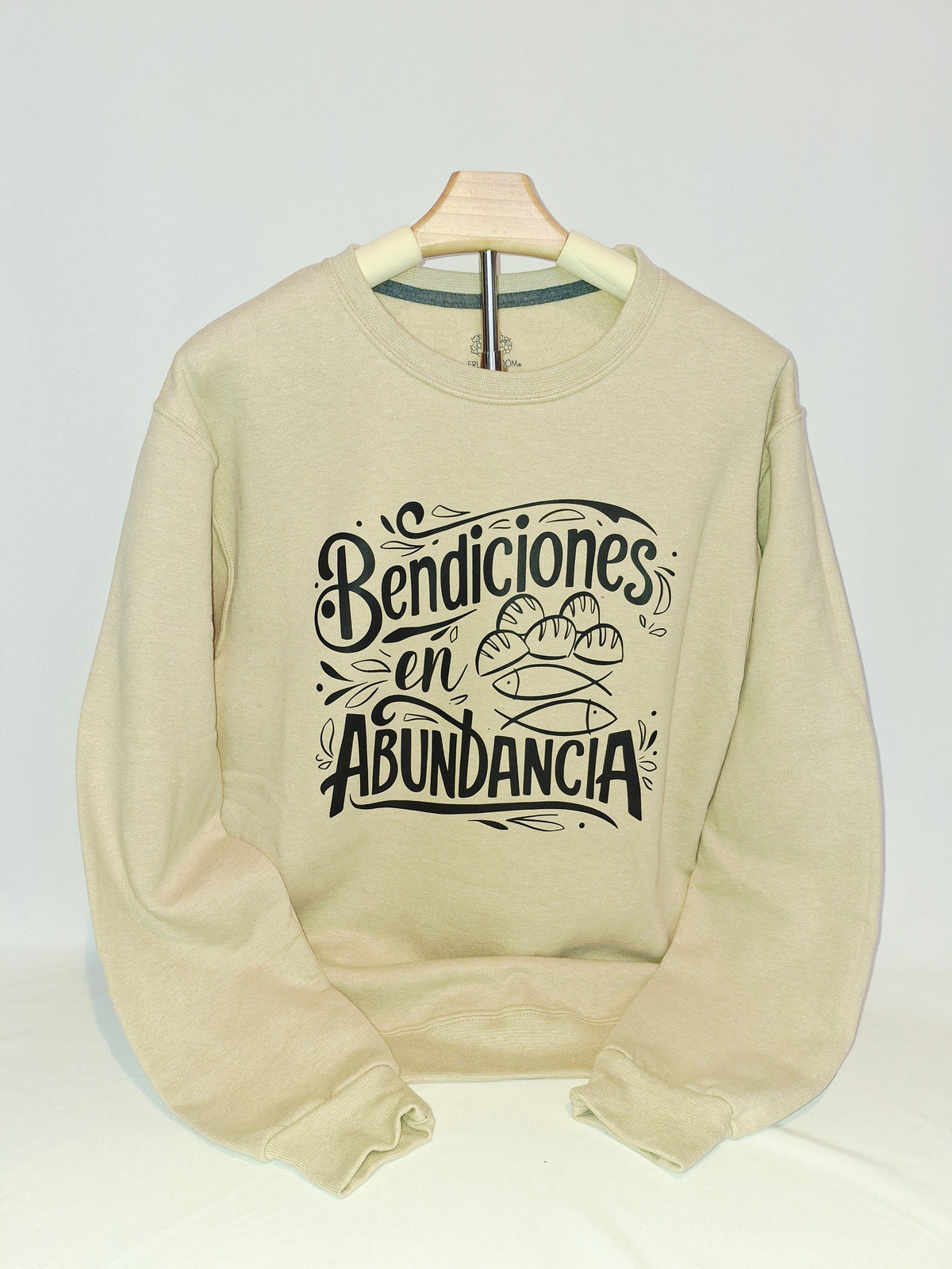 Unisex black printed sweatshirt