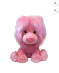Jumbo Lion Plush, Pink, 15"