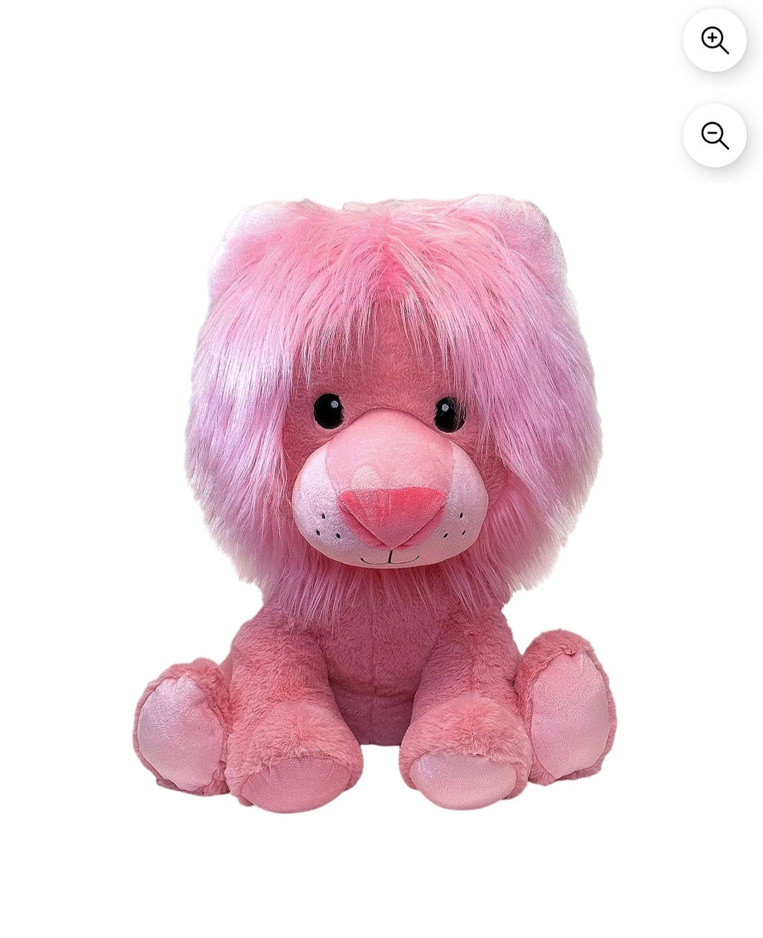 Jumbo Peluche de León, Rosa, 15"