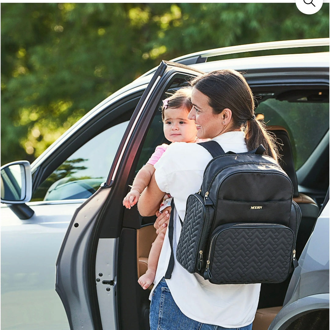 Bolsa de pañales negra Modrn