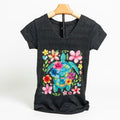 Camisa de mujer con cuello v