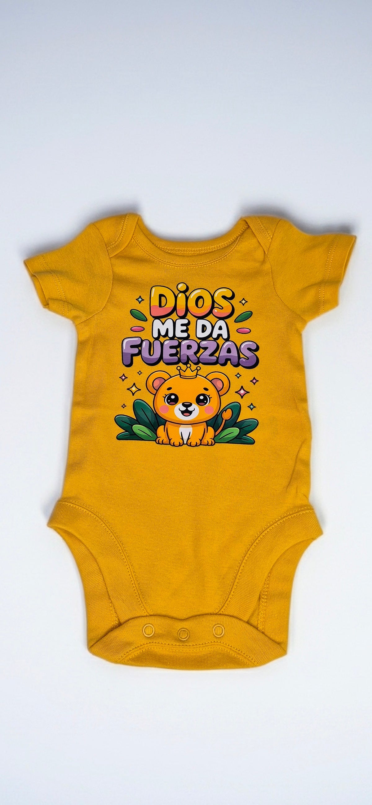 Mamelucos Bodies unisex de manga corta con frases de fé