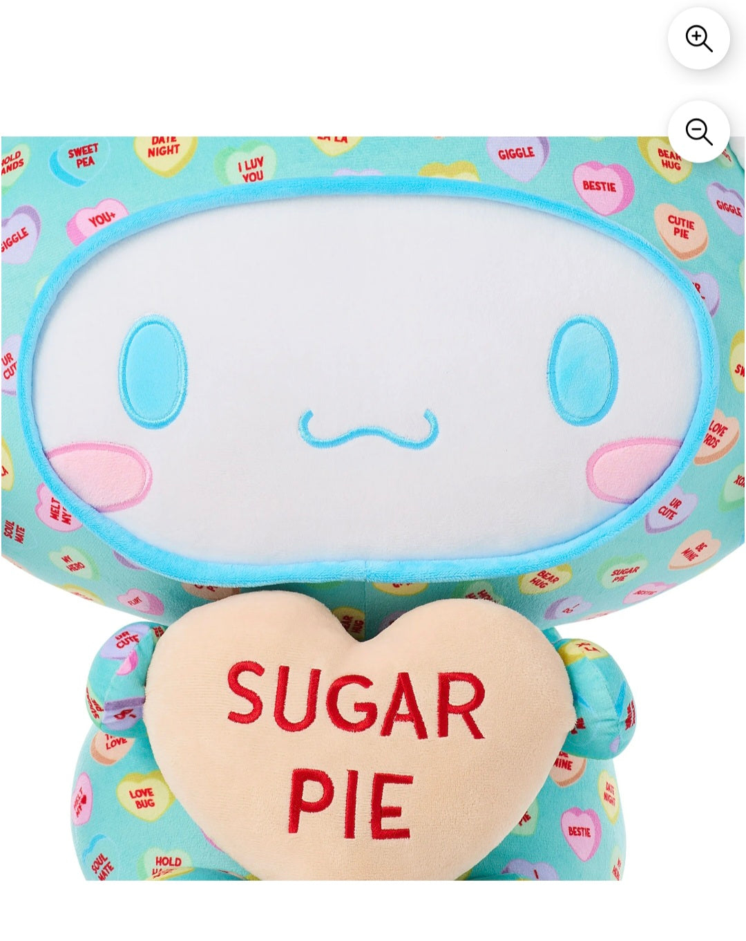 Peluche Sanrio Cinnamoroll™ Extra Grande de 21" con Pijama de Caramelos Sweethearts