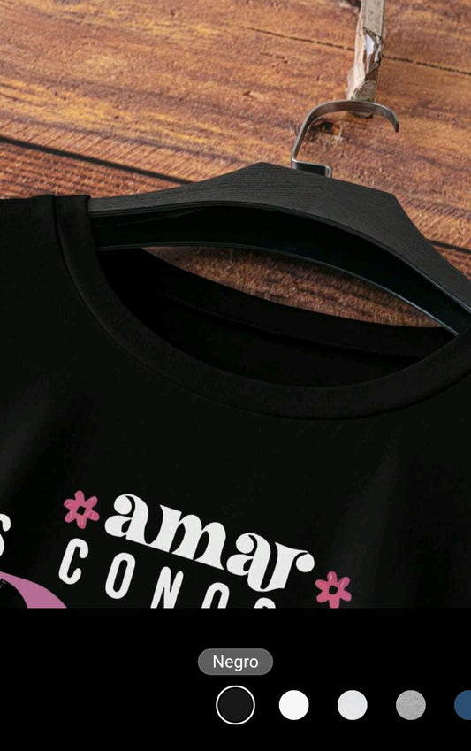 ICamiseta de manga corta de punto de ajuste ceñido informal para mujer