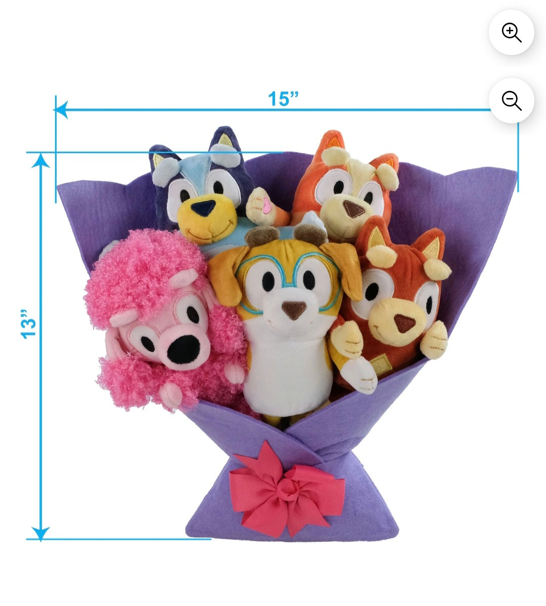 Ramo Grande de Peluche de Bluey y Amigos, 13"