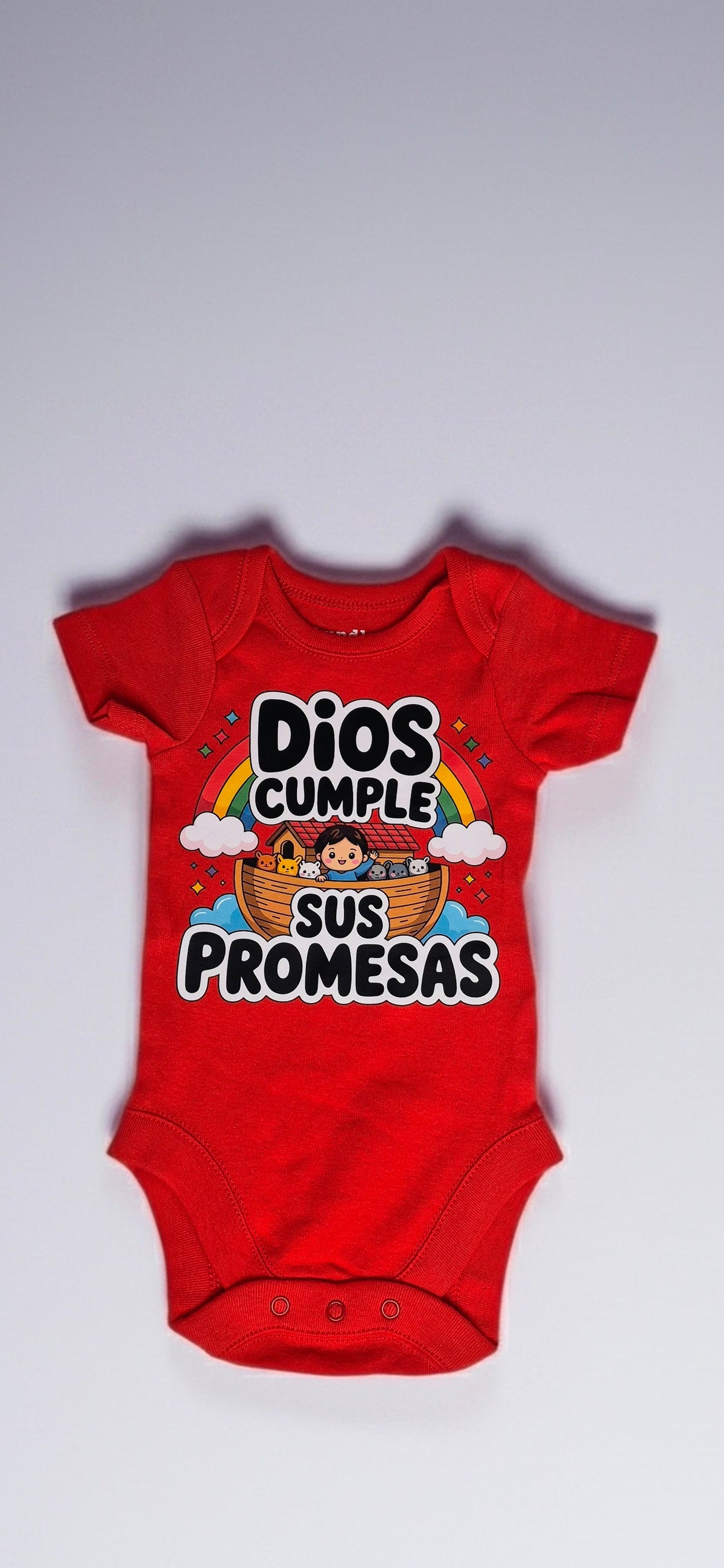Mamelucos Bodies unisex de manga corta con frases de fé