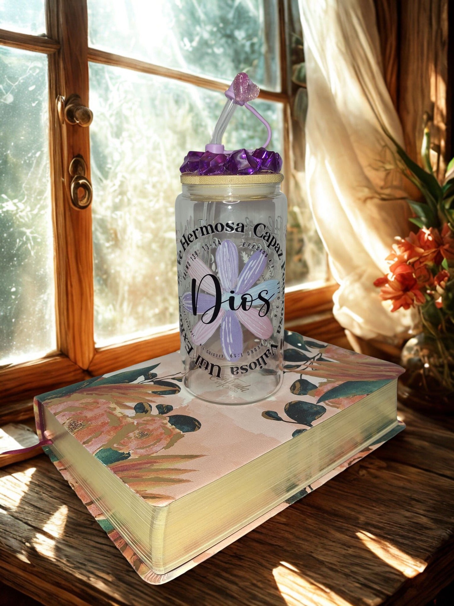 Vaso de vidrio de 16 onzas