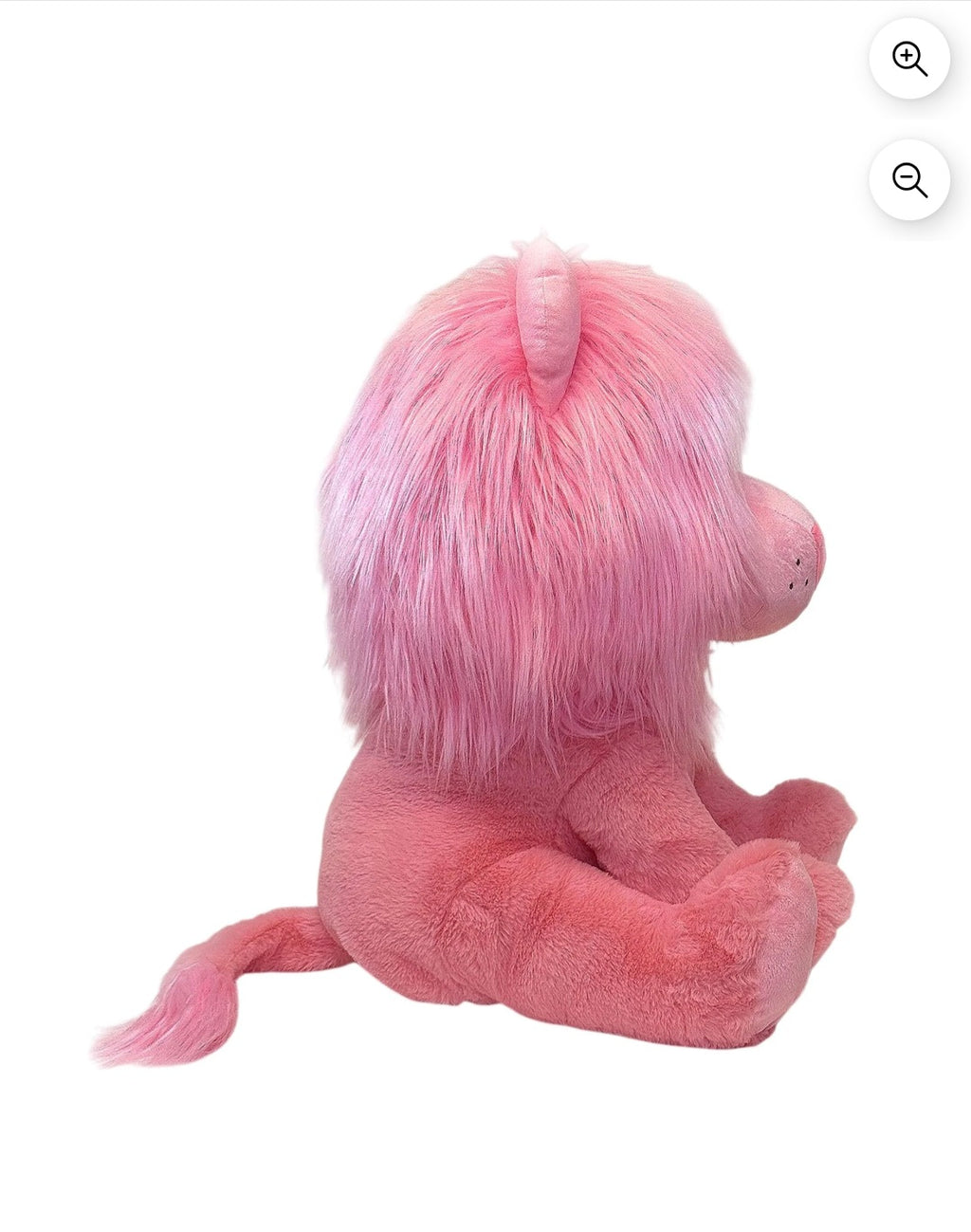 Jumbo Lion Plush, Pink, 15"